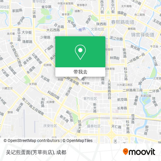 吴记煎蛋面(芳草街店)地图