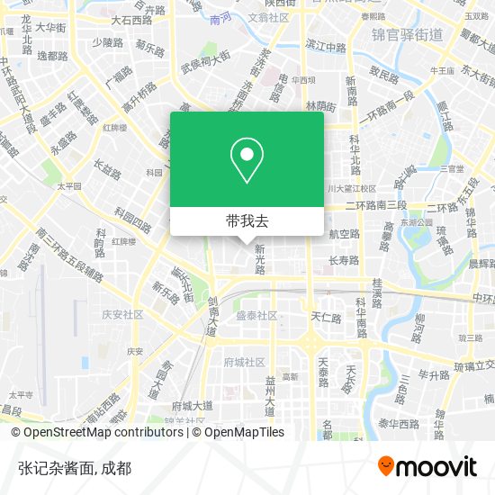 张记杂酱面地图