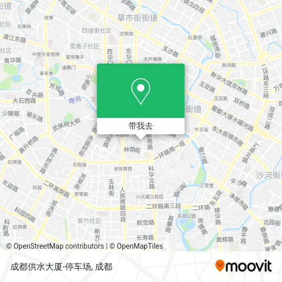 成都供水大厦-停车场地图
