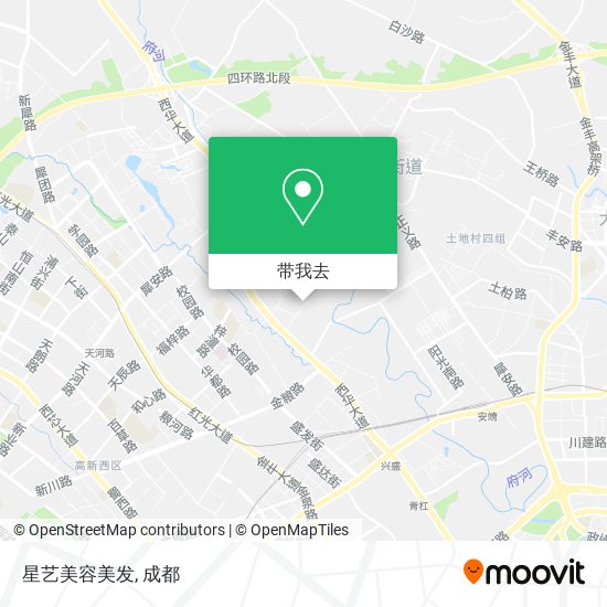星艺美容美发地图