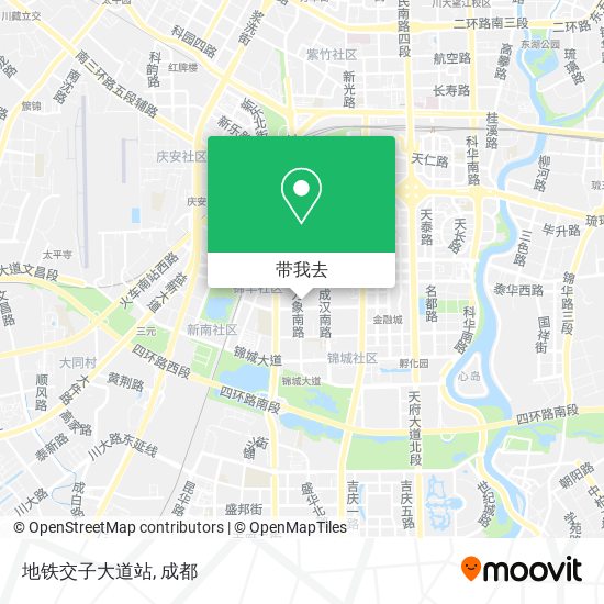 地铁交子大道站地图