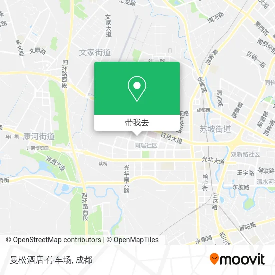 曼松酒店-停车场地图