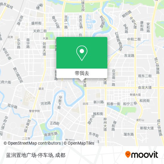 蓝润置地广场-停车场地图