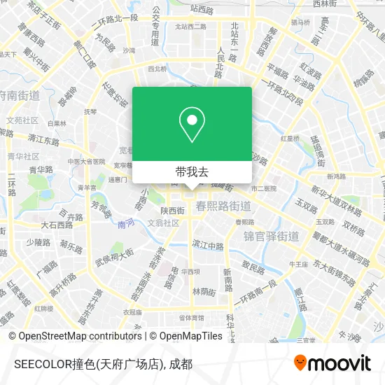 SEECOLOR撞色(天府广场店)地图