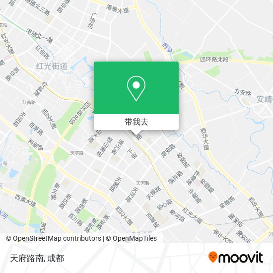 天府路南地图