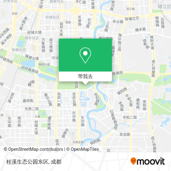 桂溪生态公园东区地图