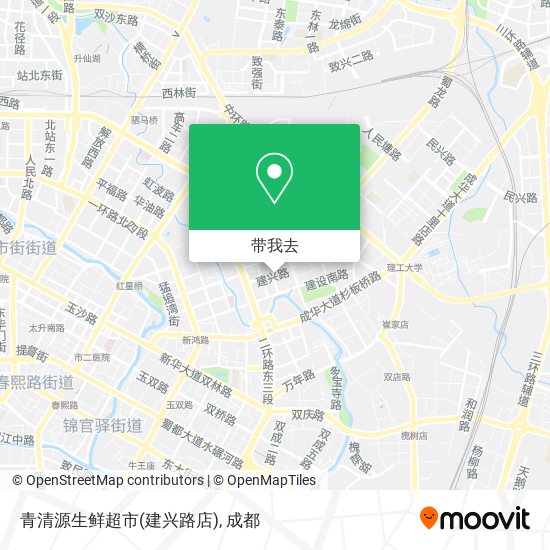 青清源生鲜超市(建兴路店)地图