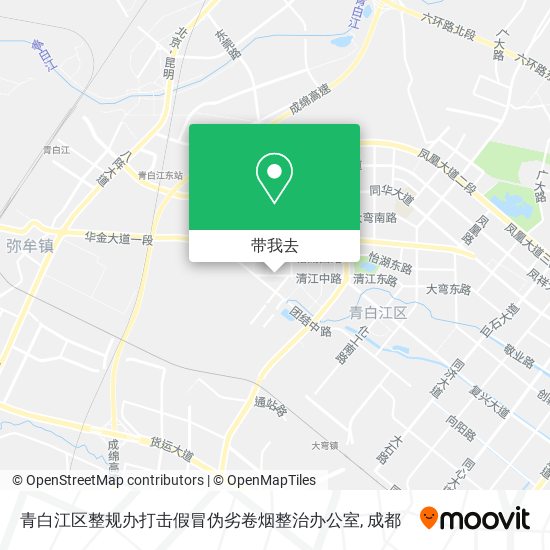 青白江区整规办打击假冒伪劣卷烟整治办公室地图