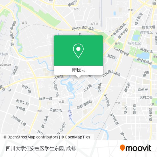 四川大学江安校区学生东园地图