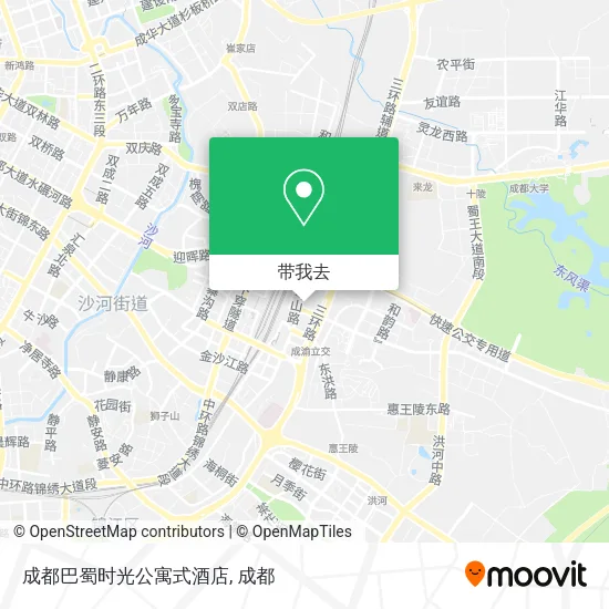成都巴蜀时光公寓式酒店地图
