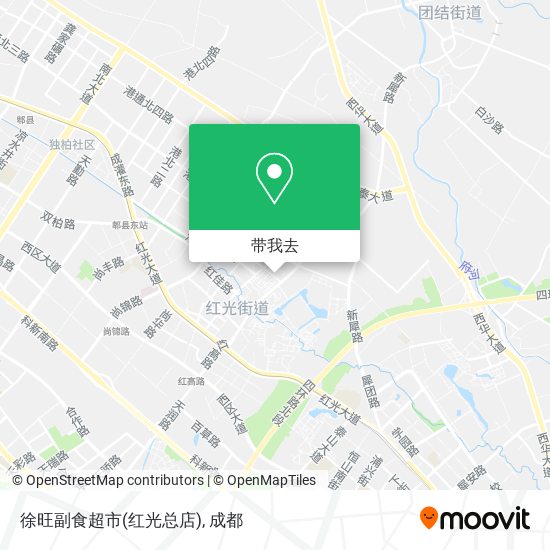 徐旺副食超市(红光总店)地图