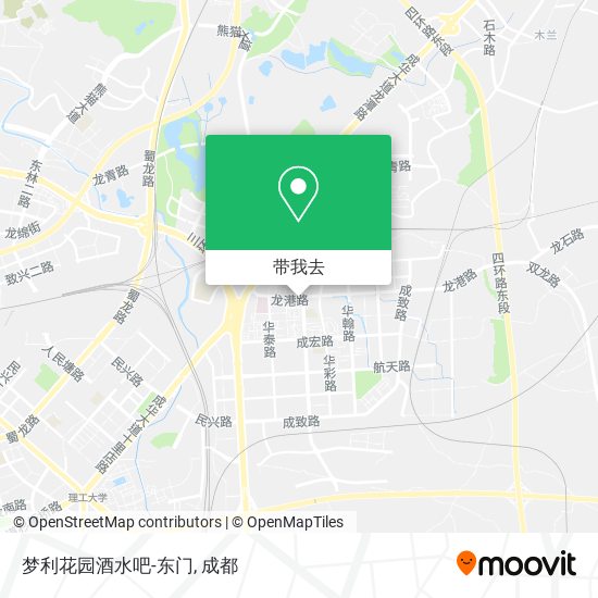 梦利花园酒水吧-东门地图