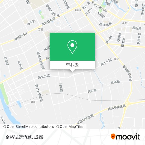 金格诚远汽修地图