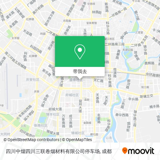四川中烟四川三联卷烟材料有限公司停车场地图