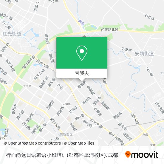 行而尚远日语韩语小班培训(郫都区犀浦校区)地图