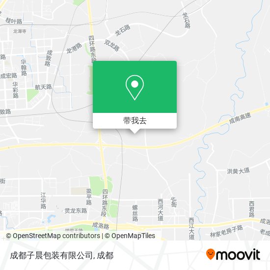 成都子晨包装有限公司地图