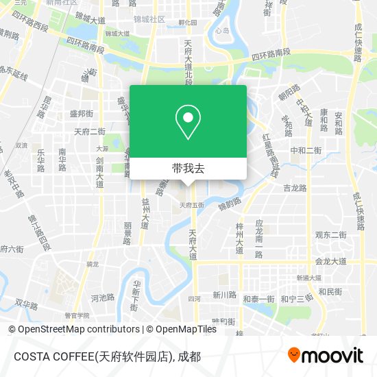 COSTA COFFEE(天府软件园店)地图