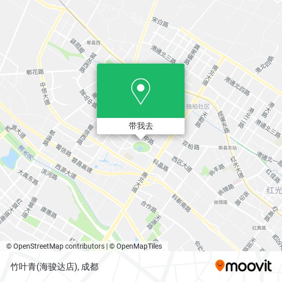 竹叶青(海骏达店)地图