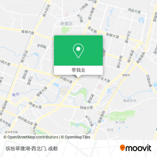 缤纷翠微湖-西北门地图
