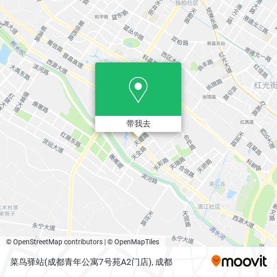 菜鸟驿站(成都青年公寓7号苑A2门店)地图