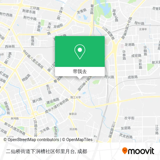 二仙桥街道下涧槽社区邻里月台地图