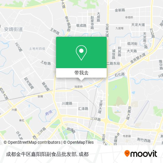 成都金牛区鑫阳阳副食品批发部地图