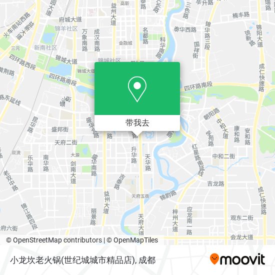 小龙坎老火锅(世纪城城市精品店)地图