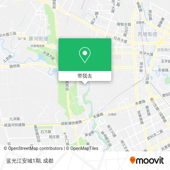 蓝光江安城1期地图