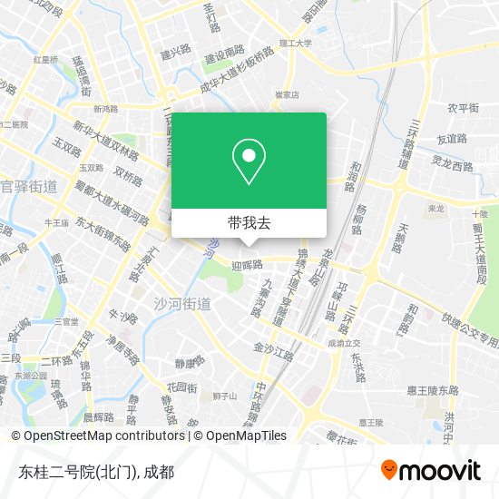 东桂二号院(北门)地图