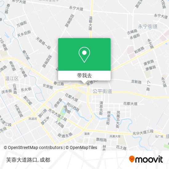 芙蓉大道路口地图