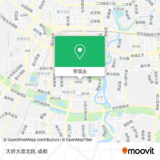 天府大道北段地图