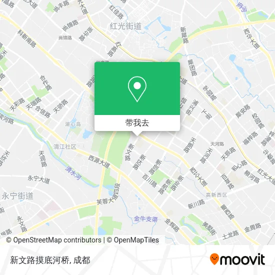 新文路摸底河桥地图