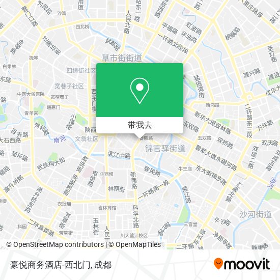 豪悦商务酒店-西北门地图