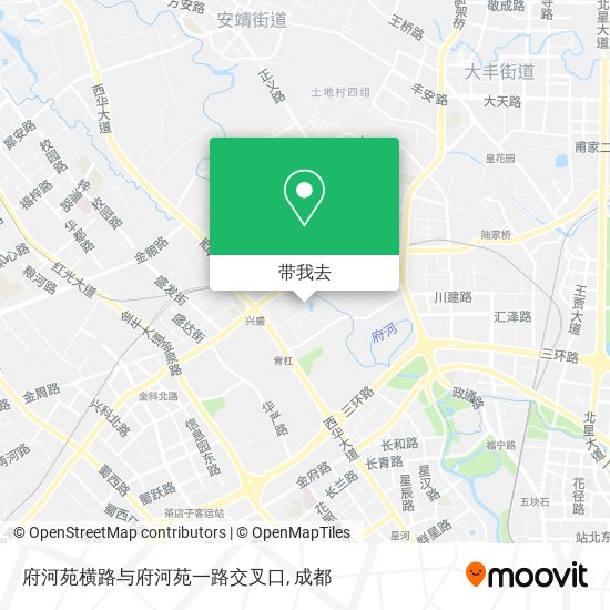 府河苑横路与府河苑一路交叉口地图