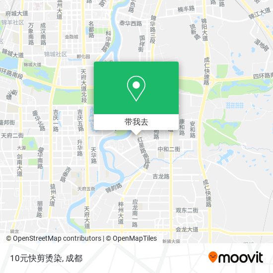 10元快剪烫染地图