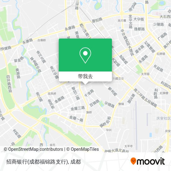 招商银行(成都福锦路支行)地图