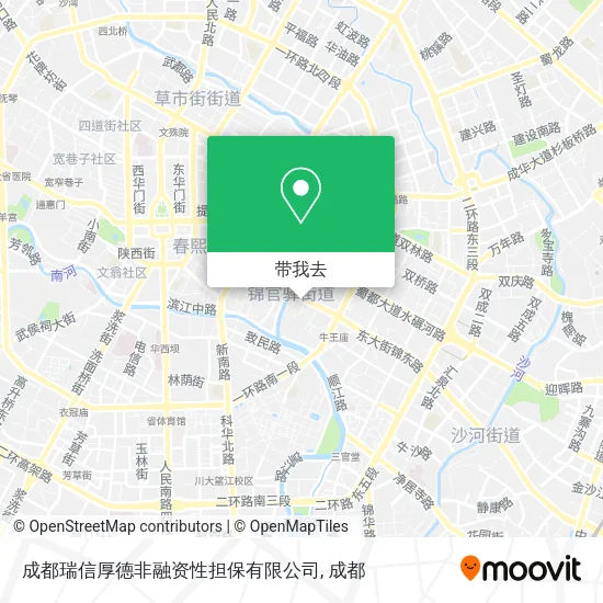 成都瑞信厚德非融资性担保有限公司地图
