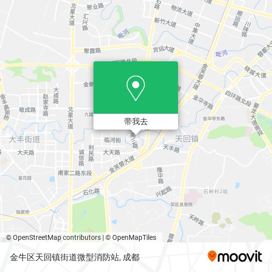 金牛区天回镇街道微型消防站地图