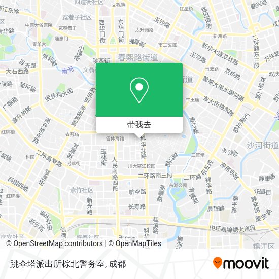 跳伞塔派出所棕北警务室地图