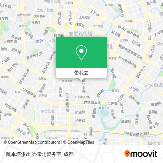 跳伞塔派出所棕北警务室地图