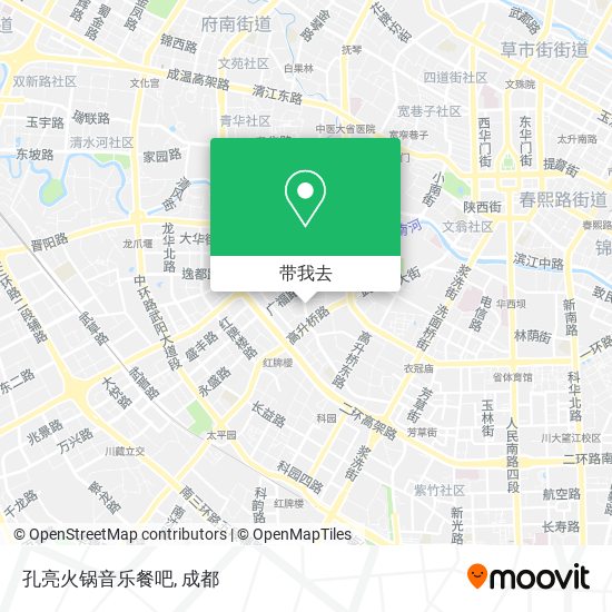 孔亮火锅音乐餐吧地图