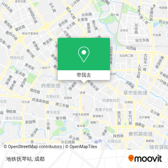 地铁抚琴站地图
