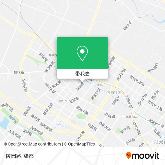 陵园路地图