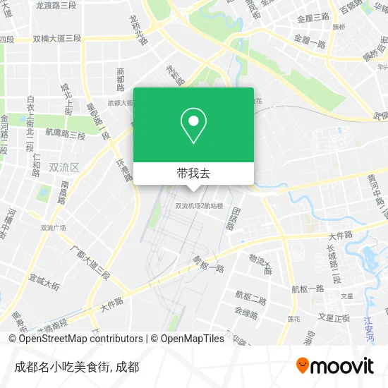 成都名小吃美食街地图