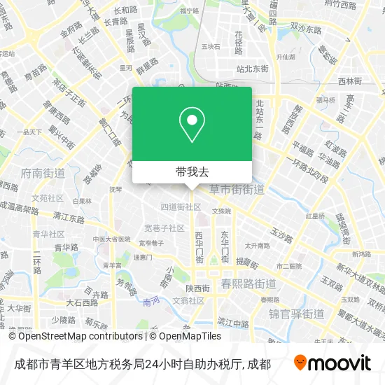 成都市青羊区地方税务局24小时自助办税厅地图
