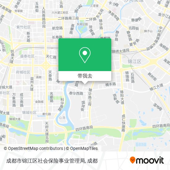 成都市锦江区社会保险事业管理局地图
