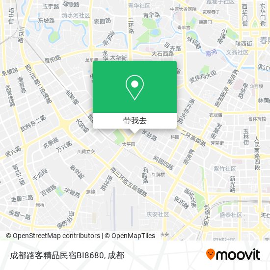 成都路客精品民宿BI8680地图