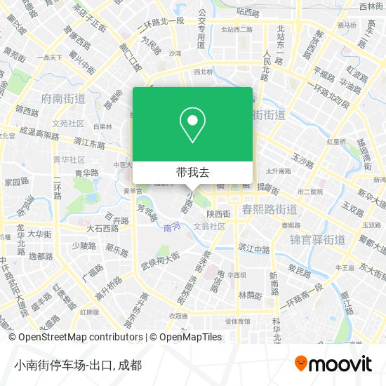 小南街停车场-出口地图