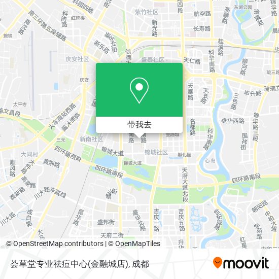 荟草堂专业祛痘中心(金融城店)地图