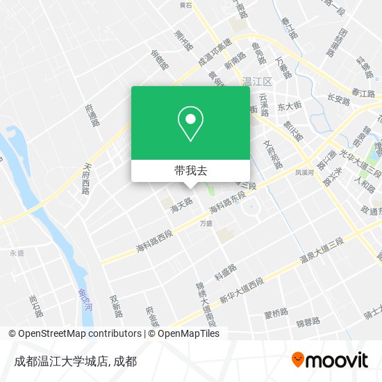 成都温江大学城店地图